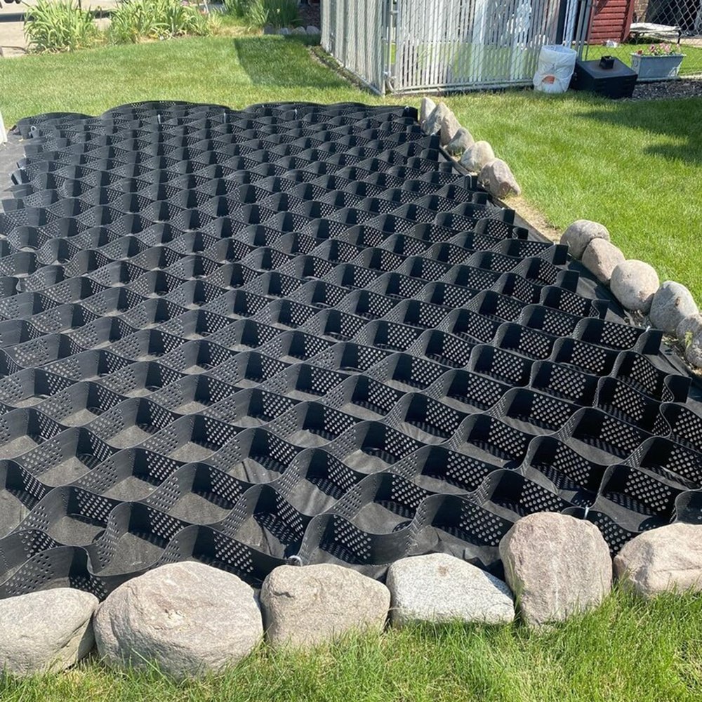 Robust Ground Grid for Gravel Slopes, Erosion Control, 5 cm Deep, 2 x 8 m