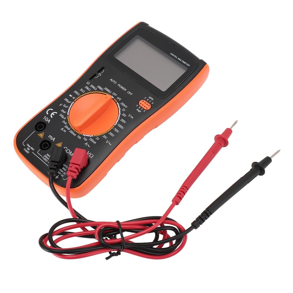 Digital Multimeter for Voltage, Current, Capacitance, Resistance and Temperature