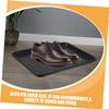 Black Shoe Trays, 2-Pack, Plastic for Entryways view 3