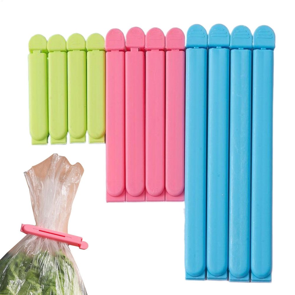 Chip Bag Clips – Colorful Food Sealing Clips, 12-Pack