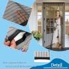 FYHDSH Magnetic Screen Door, Side-Opening, Adhesive Mount, Black-A, 190 x 210 cm view 3