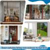 FYHDSH Magnetic Screen Door, Side-Opening, Adhesive Mount, Black-A, 190 x 210 cm view 4