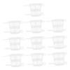 10-Pack Plastic Plant Pots with Drainage Holes and Smooth Surface view 1
