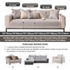 LZTET Chenille Sofa Cover for 1-, 2-, 3- or 4-Seater Sofas, Non-Slip, Off-White, 110 × 180 cm view 4