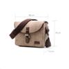 AFGRAPHIC Canvas Camera Bag, Retro Style, Adjustable Strap, for Nikon Z6III with Nikkor Z 24-70mm f/4 S Lens, Blue view 4