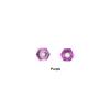 SellGood 10-Pack M3 Aluminum Hex Lock Nuts with Nylon Insert, Purple view 2
