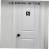 VILLFUL Self-Adhesive Acrylic Wheelchair-Accessible Restroom Sign view 3