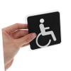 VILLFUL Self-Adhesive Acrylic Wheelchair-Accessible Restroom Sign view 4