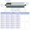 Conveyor Belt Idler Rollers, 5-Piece Replacement Set, 2.4 in, 2 in, 1.5 in, 1.3 in and 1 in Diameters, Durable Stainless Steel Rollers for Roller Stands, Woodworking, NI view 2