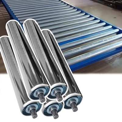 Conveyor Belt Rollers, 5-Piece Replacement Set, 2.4", 2", 1.5", 1.3" and 1" Diameters, Durable Stainless Steel Rollers