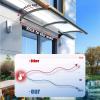 QWEASDF Door Canopy with Side Panel, Polycarbonate and Aluminum, 100 x 320 cm view 4