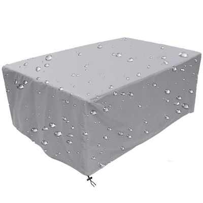 Garden Furniture Cover for Rectangular Seating Sets, 270 x 190 x 50 cm, Silver Gray