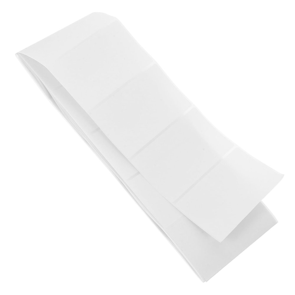 HOODANCOS 100 Self-Adhesive Spice Labels, White Coated Paper, Rounded Corners, 80 x 50 mm