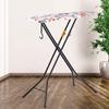 Portable Ironing Board, Heat-Resistant Stainless Steel Ironing Table for Wardrobe Hanging, Flower and Bird Pattern, 108 x 32 x 88 cm view 3