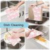 Ksajwzf Dish Towels, Cute Swan and Pink Hearts, 6-Piece Set view 2
