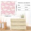 Ksajwzf Dish Towels, Cute Swan and Pink Hearts, 6-Piece Set view 3