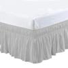 WANGBINGXING Bed Skirt, 1 Pc, Elastic, Soft and Comfortable, Colorfast, Light Gray, Full 190.5 x 137 x 40 cm view 1