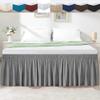 WANGBINGXING Elastic Bed Skirt, Wine Red, Twin 190.5 x 99 x 40 cm view 2