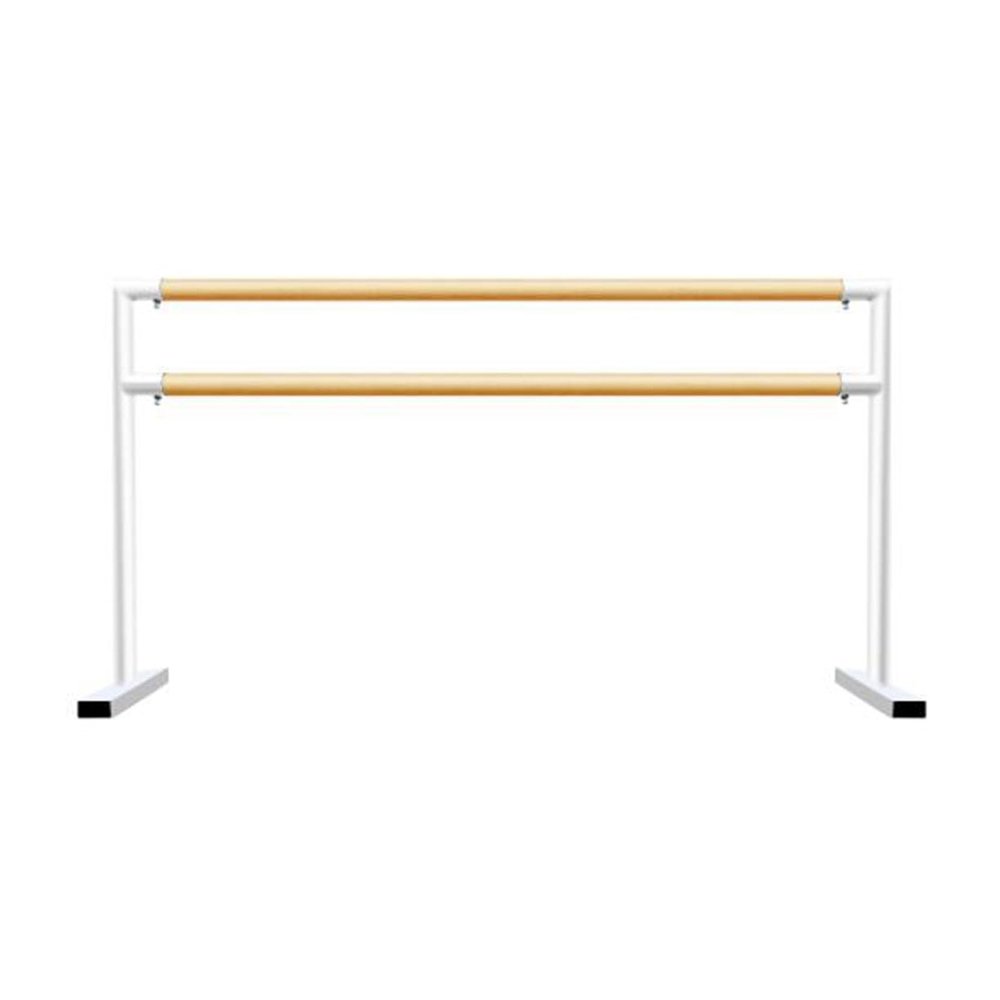 Freestanding Double Ballet Barre for Adults, 150 cm, White