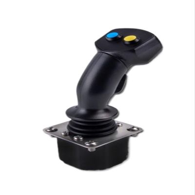 OutFyt Single-Axis 61A2 Push-Rod Spring-Return Industrial Joystick, Hall-Effect Rocker Handle, Precise Control (12V, RS232)
