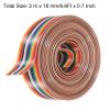 QUARKZMAN 1-Piece 14-Pin Rainbow Ribbon Cable, 2 m, 1.27 mm Pitch view 2