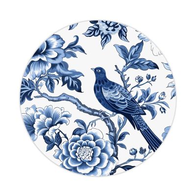 Round Bird Sticker, 3 in, 50-Pack
