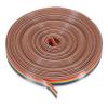 QUARKZMAN 1-Pc. 9-Pin Rainbow Ribbon Cable, 6 m, 1.27 mm Pitch, for Breadboard Jumper Wires and Electronics Projects view 1