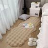 Treer Faux Sheepskin Rug, Long-Hair Faux Fur, Khaki, 60 x 90 cm view 1
