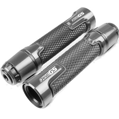 BXNLY Motorcycle Handlebar Grips for BMW F650GS 2000–2005, CNC, Gray