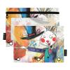 Rabbit Magician Hat 3-Ring Zipper Binder Folder view 1