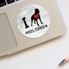 I Love Bull Terrier Round Vinyl Stickers, 1.5 in, Set of 50 view 4