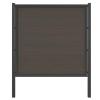 HORI WPC Privacy Screen Frame Fence Complete Set, Durable Windbreak, Modern Slat Fence Design, Ideal for Garden & Patio, Easy to Install, 7.6 m, for Concrete Embedding, Brown view 1