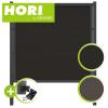 HORI WPC Privacy Screen Frame Fence Complete Set, Durable Windbreak, Modern Slat Fence Design, Ideal for Garden & Patio, Easy to Install, 7.6 m, for Concrete Embedding, Brown view 2
