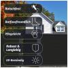 HORI WPC Privacy Screen Frame Fence Complete Set, Durable Windbreak, Modern Slat Fence Design, Ideal for Garden & Patio, Easy to Install, 7.6 m, for Concrete Embedding, Brown view 4
