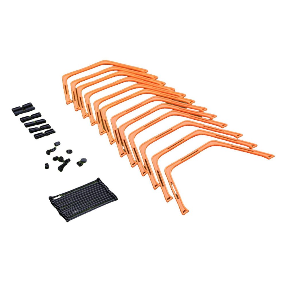 JISADER Agility Rings, 12-Piece Set, Orange