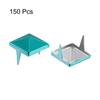 QUARKZMAN 150-Piece 10 mm Blue Square Pyramid Studs for Clothing and Leather view 3