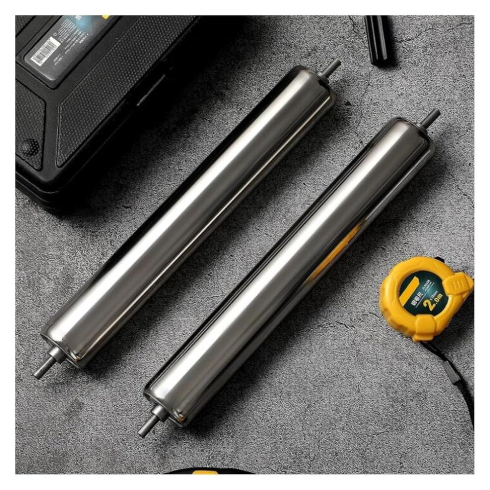 Galvanized Stainless Steel Transfer Rollers, 2-Pack, 2.5 cm