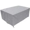 Garden Furniture Cover for Rectangular Seating Sets, 160 x 130 x 74 cm, Silver Gray view 1