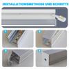 LASLUX LED Aluminum Profile, 6 × 2 m, U-Shape, 20 × 20 mm view 4