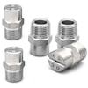 5-Pack Stainless Steel Fan Spray Nozzles, 1/8" & 1/4" BSPT, 65° view 1