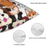 Anceky Colorful Doodle Dog Pillow Cover, 20 x 20 view 3