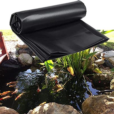 Durable Rubber Pond Liner for Small Ponds, Fish Ponds, Streams, Fountains and Garden Waterfalls