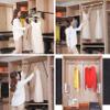 Sofdicht Adjustable Wardrobe Lift, Aluminum Pull-Down Clothes Rail, 15 kg, Silver, 700 x 930 mm view 2