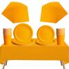 69-Piece Yellow Disposable Tableware Set view 1