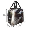 MKNAZ Insulated Lunch Bag with Cute Raccoon Design view 3