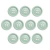 QUARKZMAN 10-Pack 25 mm Light Green 4-Hole Resin Buttons view 1