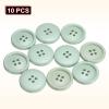QUARKZMAN 10-Pack 25 mm Light Green 4-Hole Resin Buttons view 3