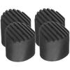 Non-Slip Rubber Ladder Foot Caps with Protective Covers, 4-Pack, Black view 1