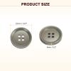 QUARKZMAN 12-Piece Khaki Resin Buttons, 23 mm, 4-Hole Round Sewing Buttons view 2