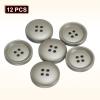 QUARKZMAN 12-Piece Khaki Resin Buttons, 23 mm, 4-Hole Round Sewing Buttons view 3